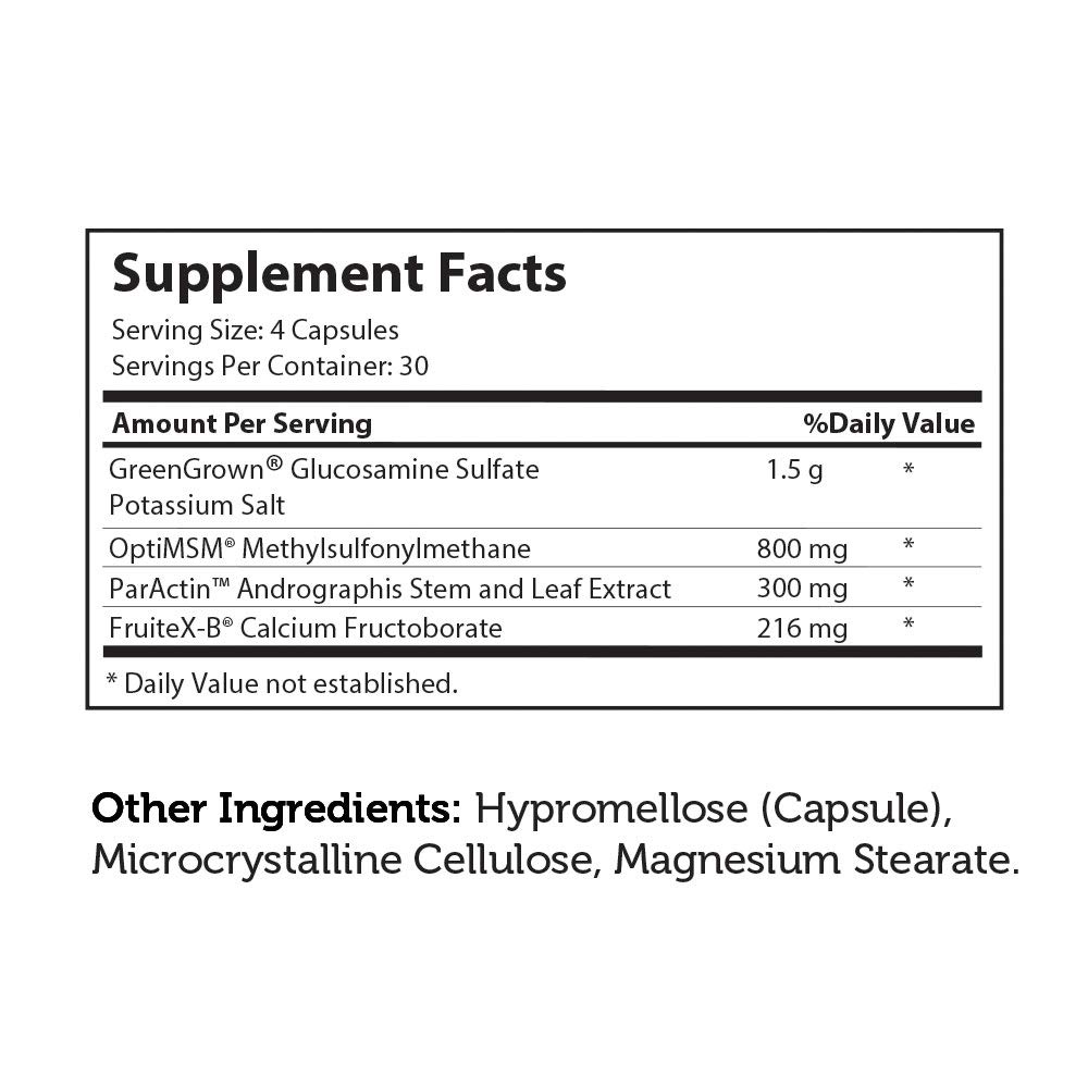 Zahler SynerG, Advanced Glucosamine Sulfate Joint Supplement with MSM, Builds Healthy Joint