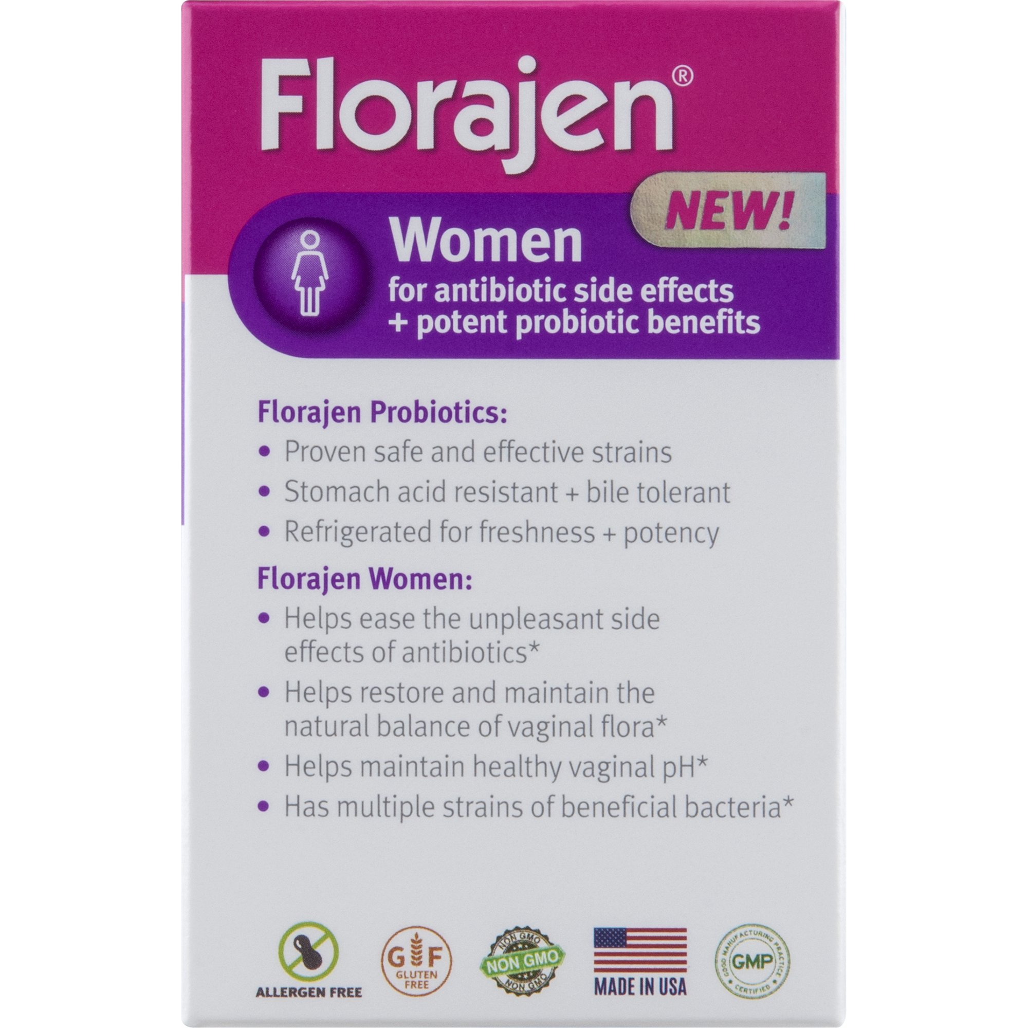 Florajen Women High Potency Refrigerated Probiotics Maintains Women’s