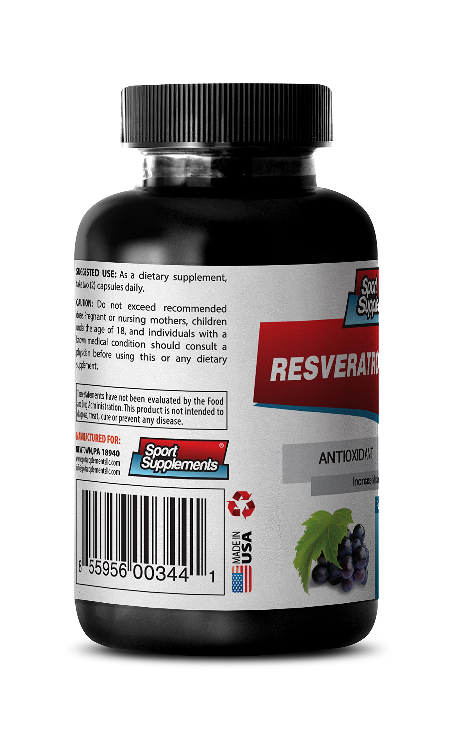 Natural Herbal Complex Resveratrol 1200mg Maximum Strength Plus