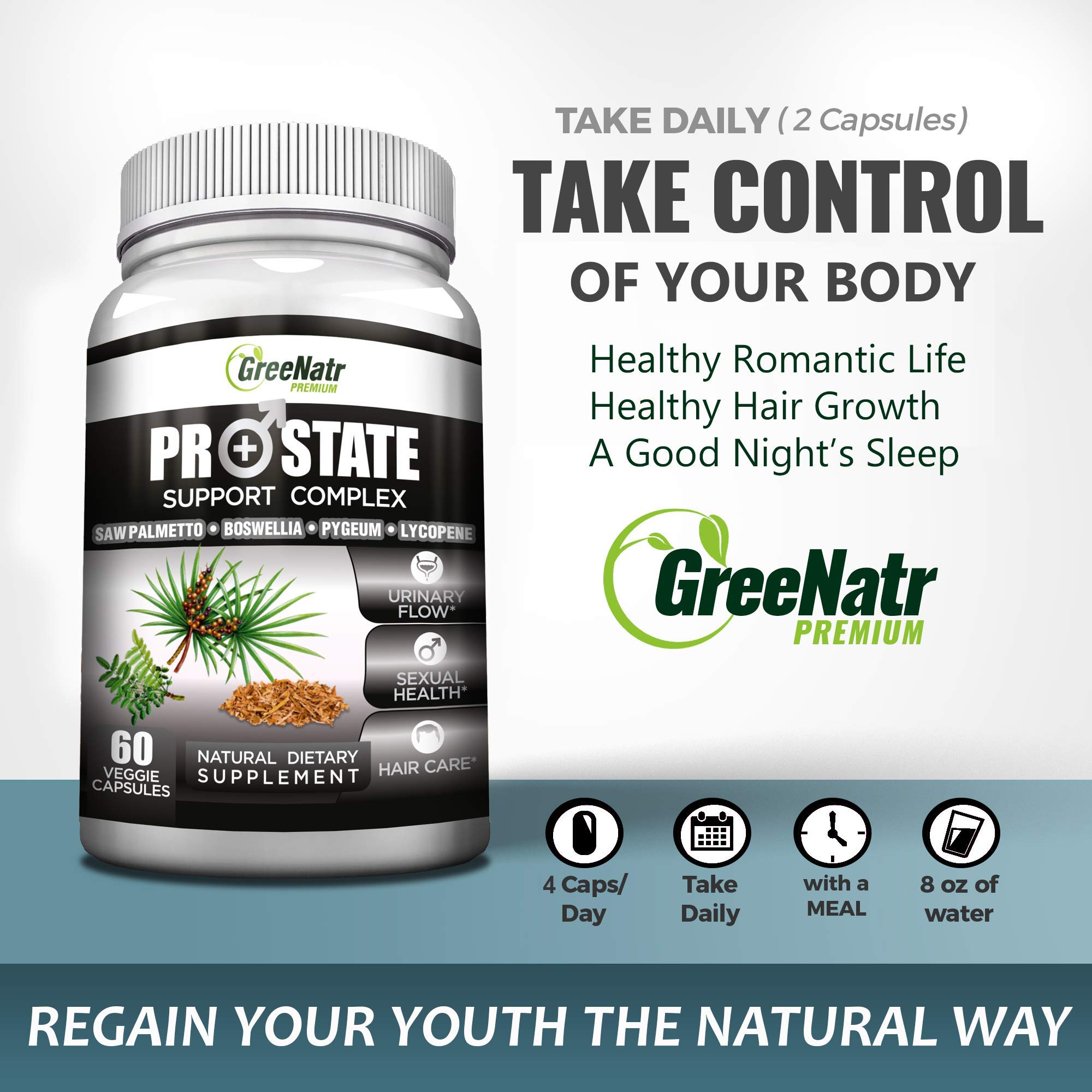 Natural Prostate Supplements for Men Supports Better Urinary Flow to