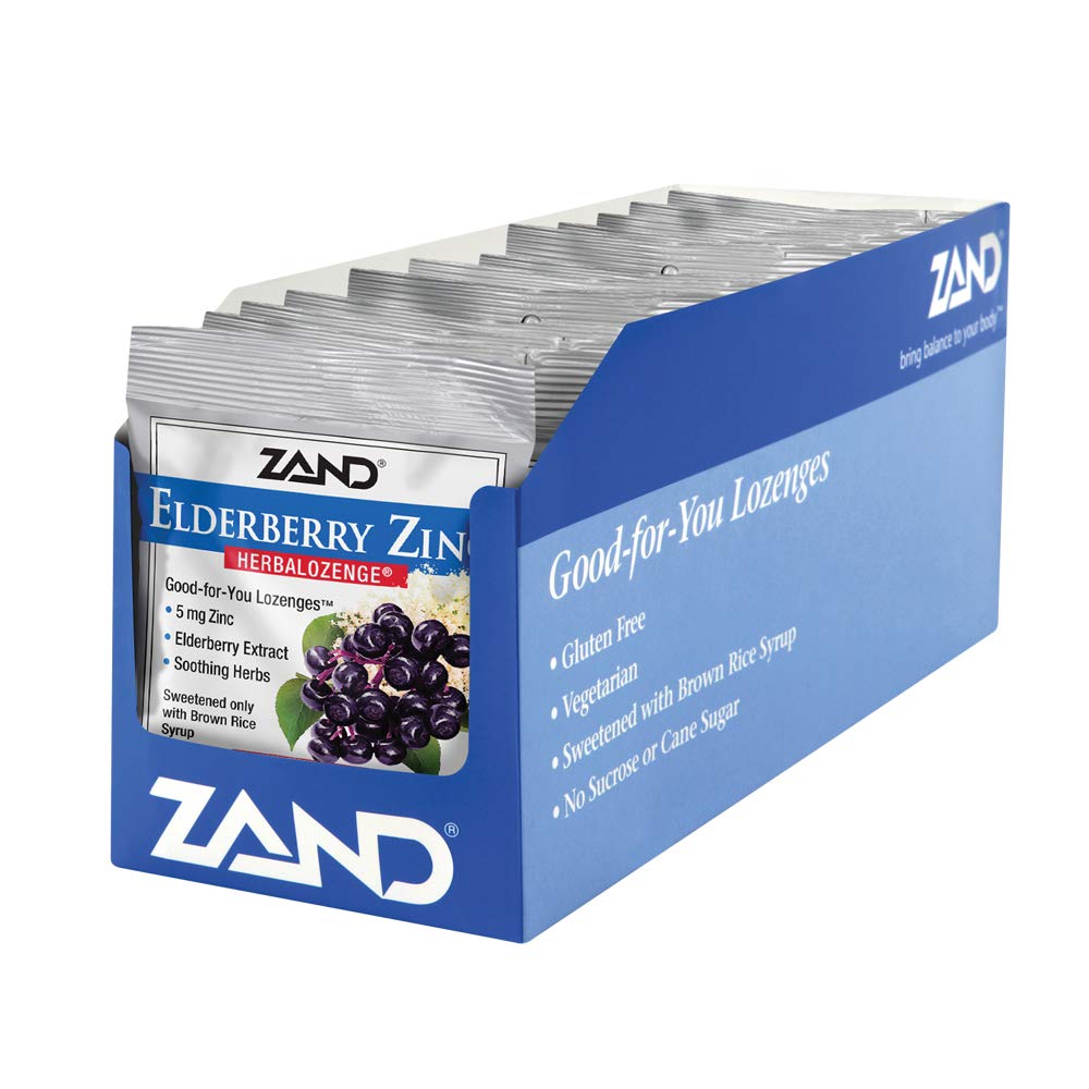 Zand, Elderberry Zinc, 15 Lozenges LifeIRL