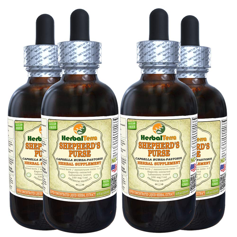 Shepherd’s Purse (Capsella Bursapastoris) Tincture, Organic Dried Seedpods Liquid Extract