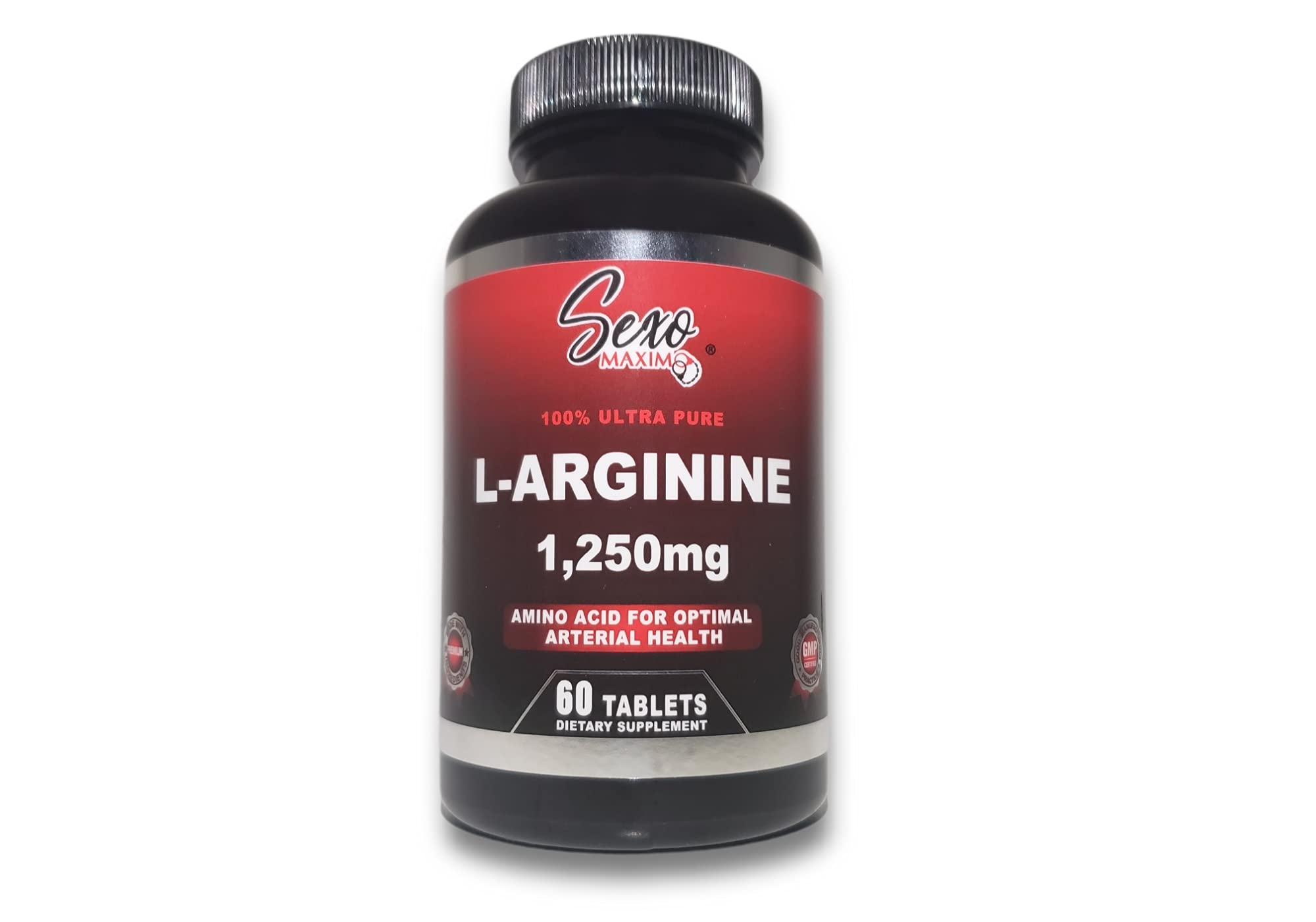 L Arginine Ultra Pure 1250mg Supplement for Muscle Growth