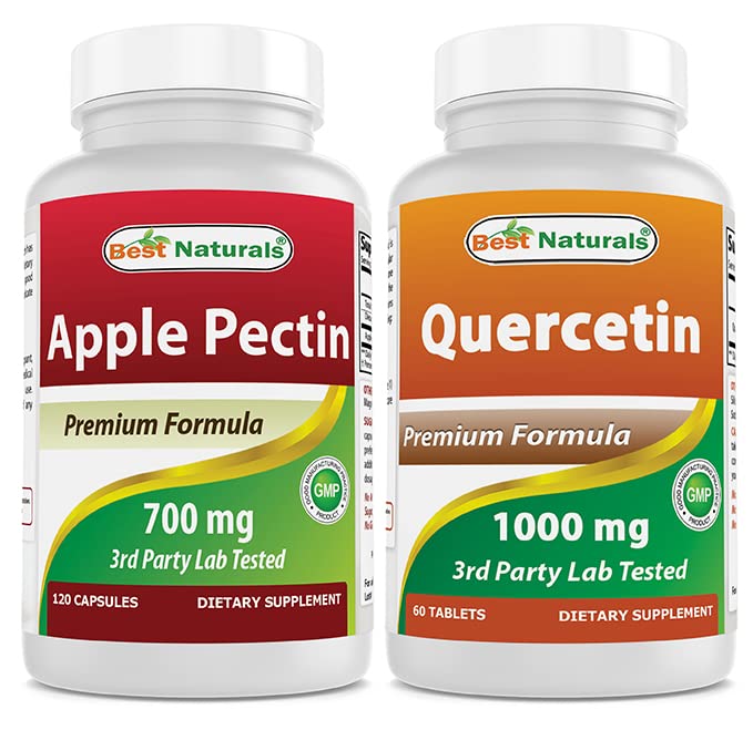 Best Naturals Apple Pectin 700 mg & Quercetin 1000 mg LifeIRL